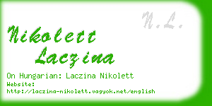 nikolett laczina business card